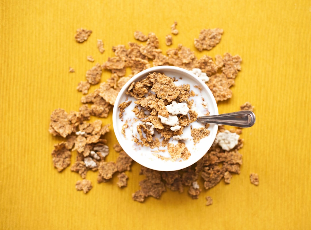 Nuts and seeds on wooden surface